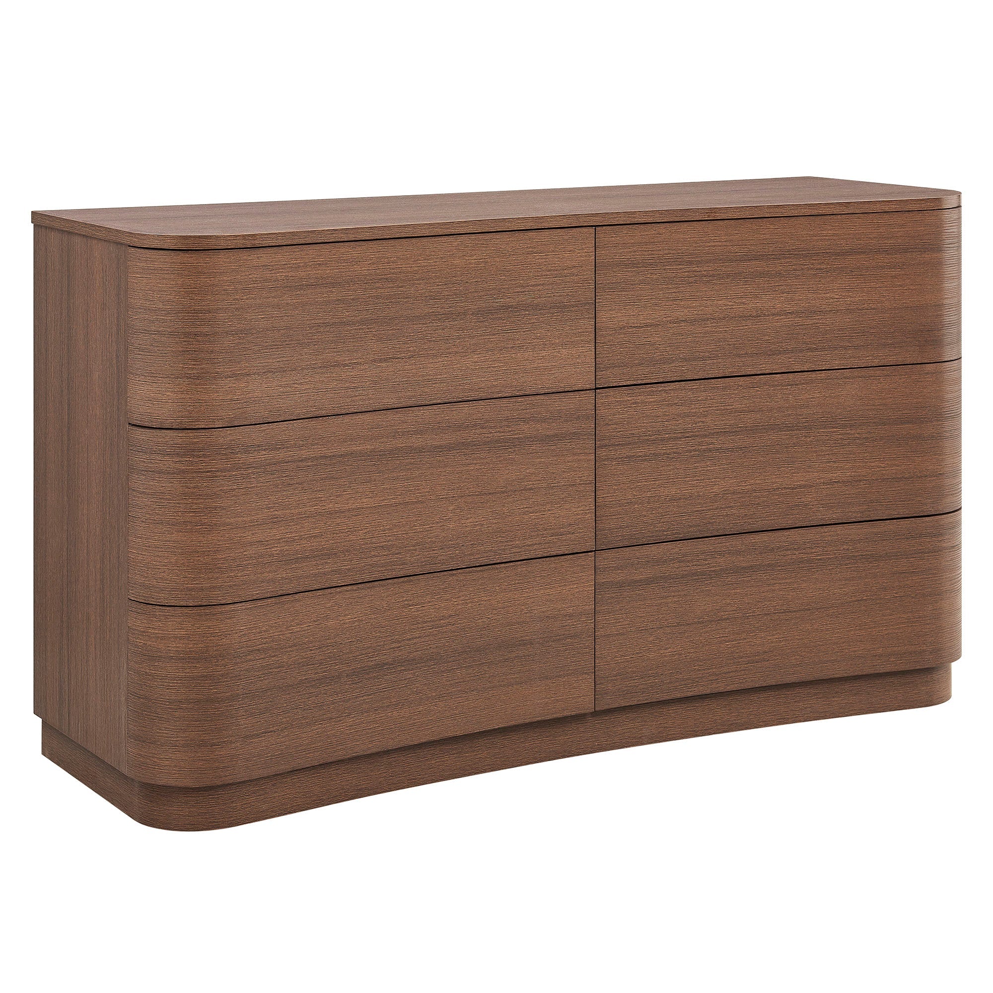Hillard 6-Drawer Curved Dresser