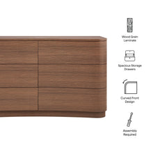 Load image into Gallery viewer, Hillard 6-Drawer Curved Dresser