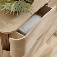Load image into Gallery viewer, Hillard 6-Drawer Curved Dresser Natural