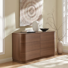 Load image into Gallery viewer, Hillard 6-Drawer Curved Dresser