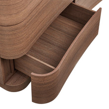 Load image into Gallery viewer, Hillard 6-Drawer Curved Dresser in walnut