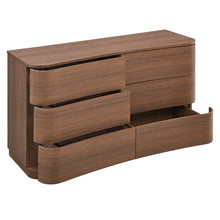 Load image into Gallery viewer, Hillard 6-Drawer Curved Dresser