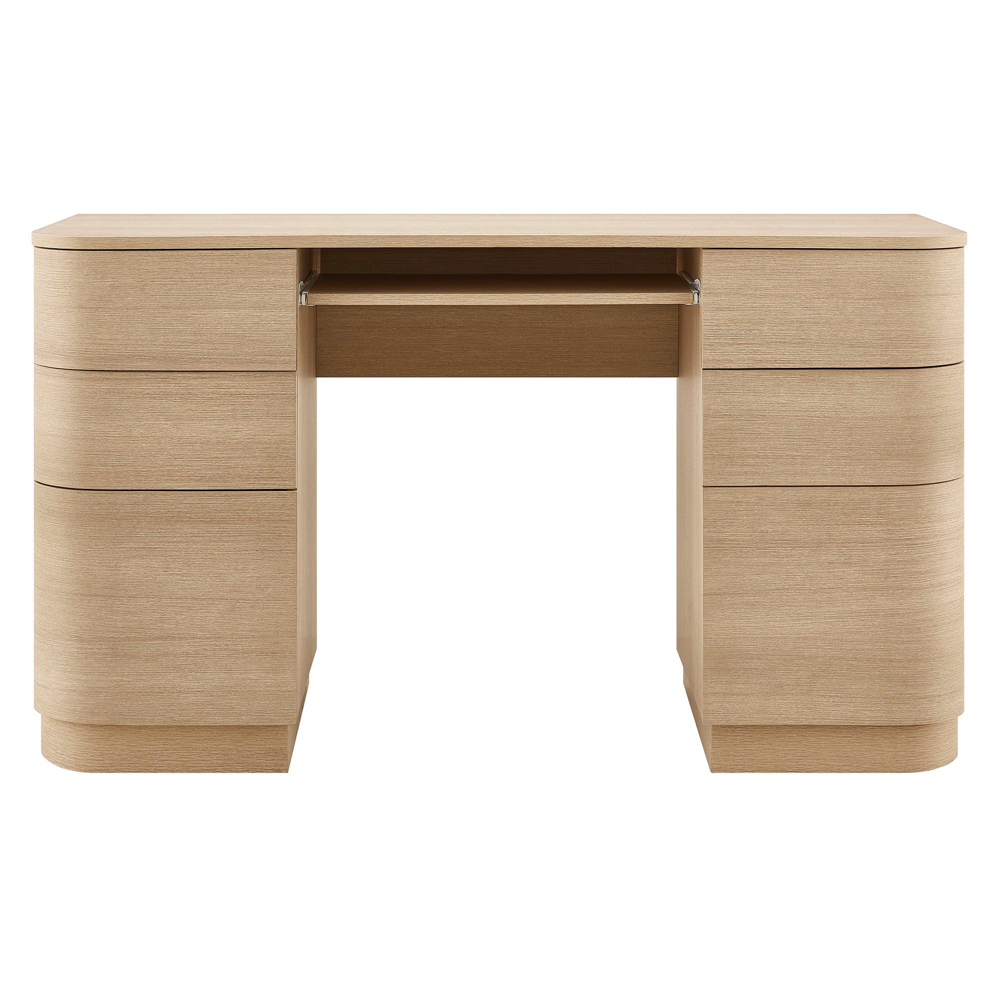Hillard 6-Drawer Curved Office Desk