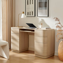 Load image into Gallery viewer, Hillard 6-Drawer Curved Office Desk