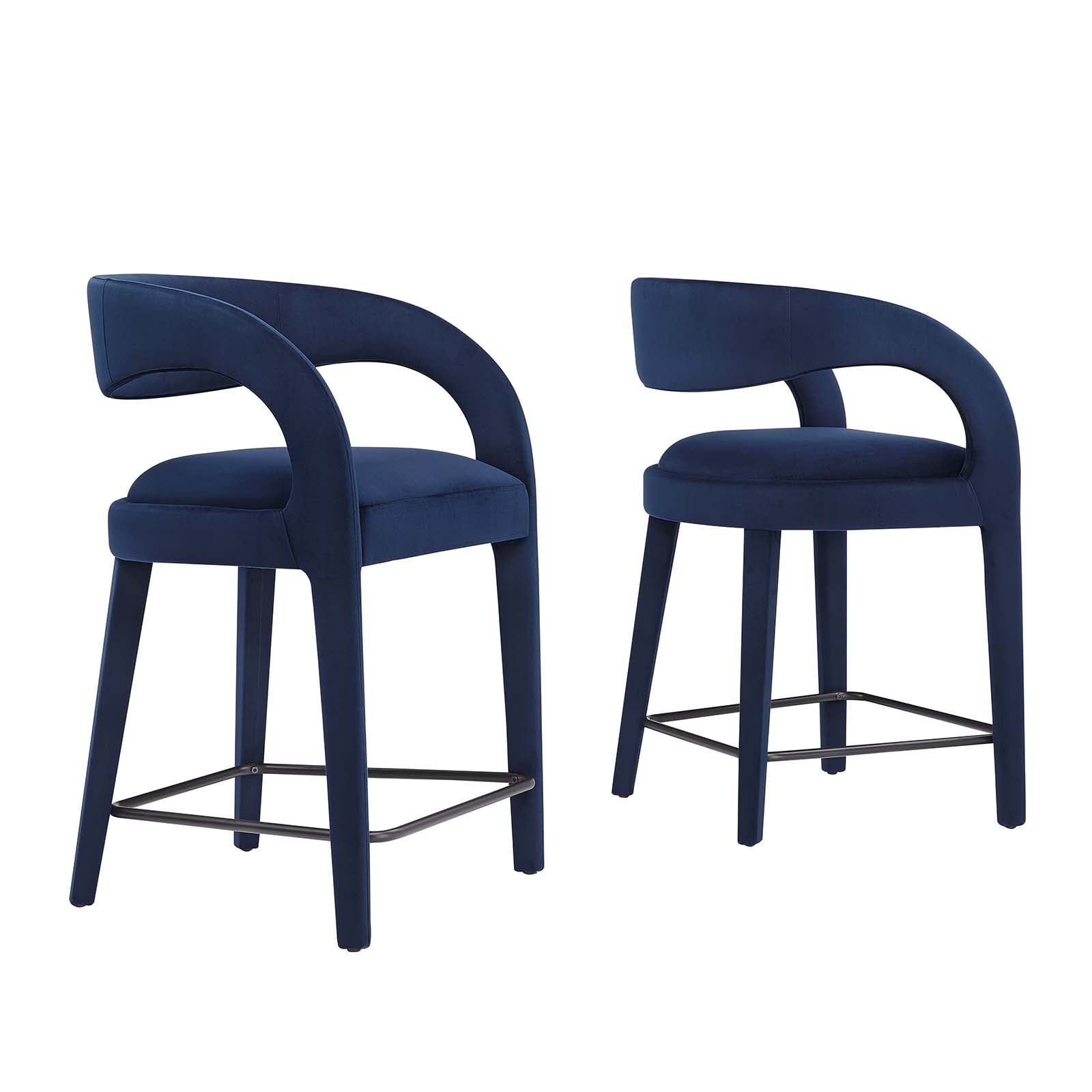 Kin Counter Stool Howkin Counter Stool Performance Velvet (Set of 2) – Luv Modern