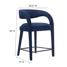 Load image into Gallery viewer, Howkin Counter Stool Performance Velvet (Set of 2)