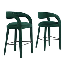 Load image into Gallery viewer, Howkin Bar Stool Performance Velvet (Set of 2)