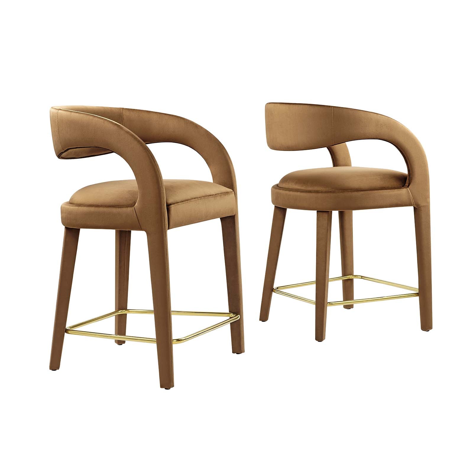 Kin Counter Stool Howkin Counter Stool Performance Velvet (Set of 2) – Luv Modern