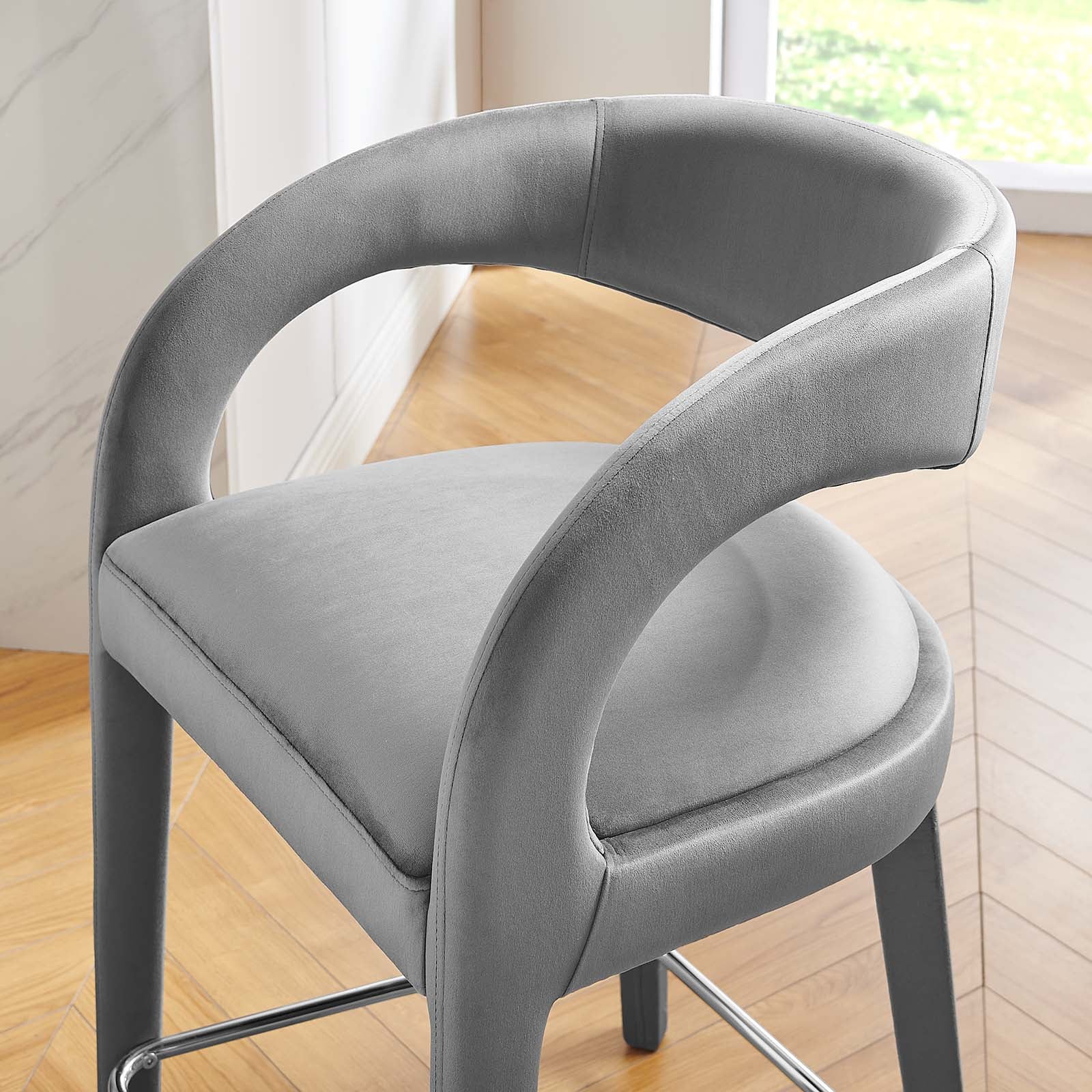 Kin Counter Stool Howkin Counter Stool Performance Velvet (Set of 2) – Luv Modern