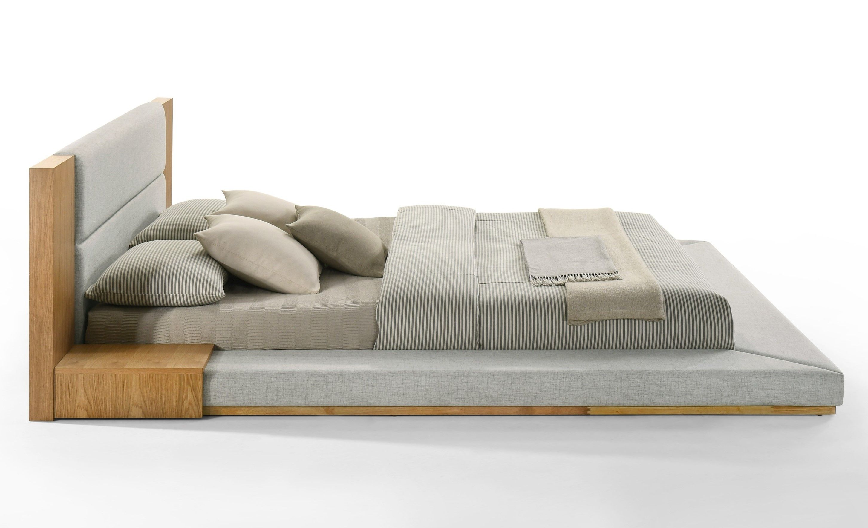 Japanese Style Upholstered Platform King Size