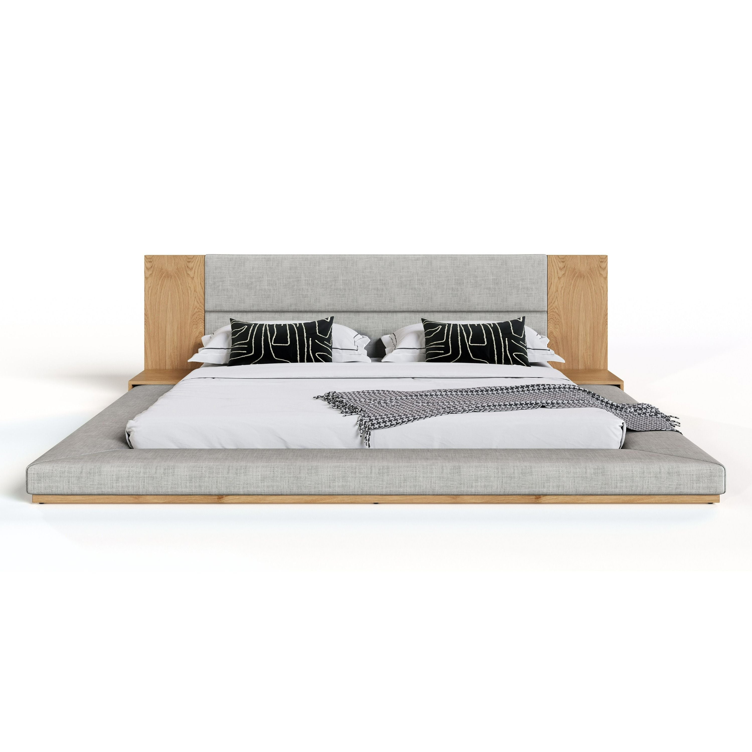 Japanese Style Upholstered Platform King Size
