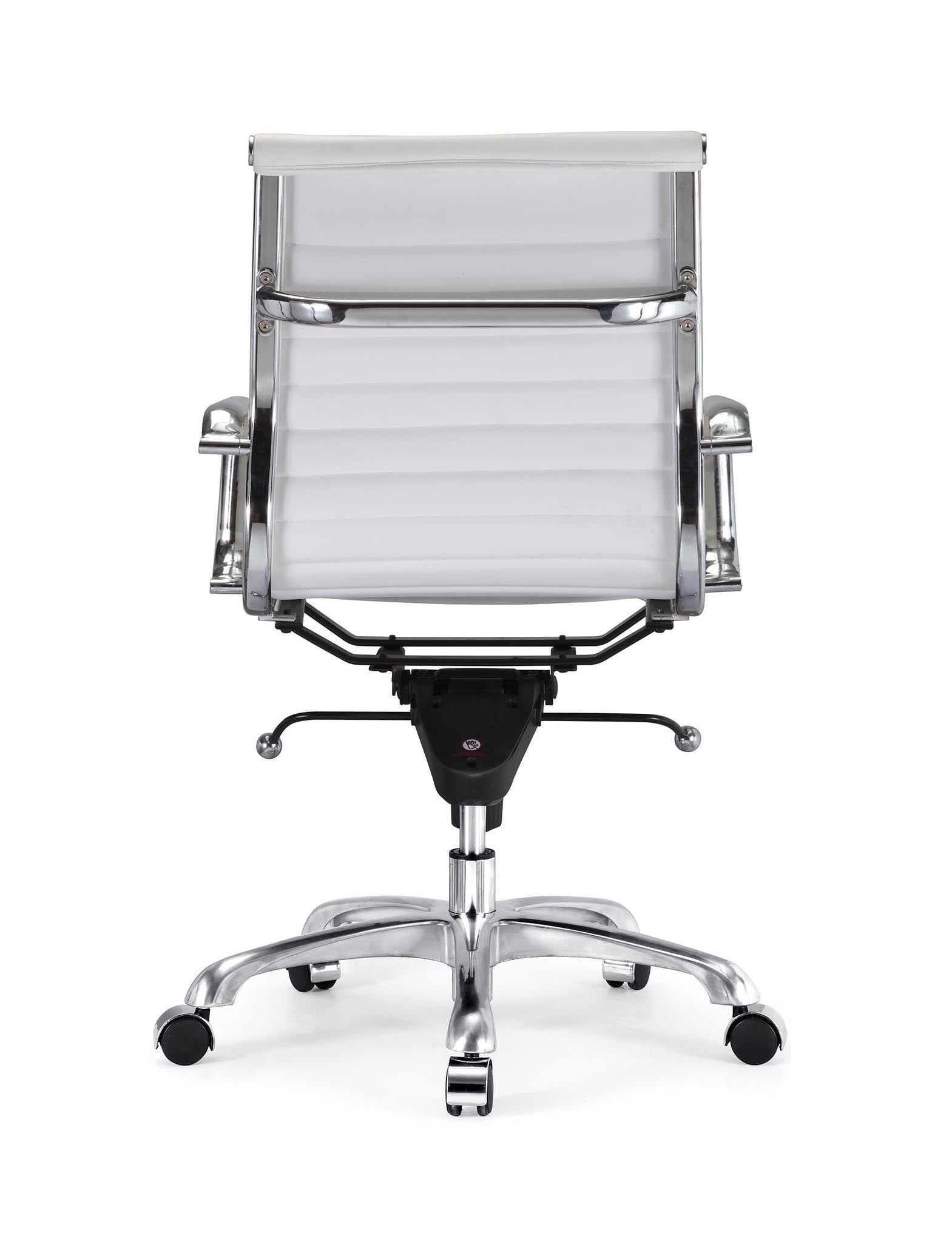 Lider Ribbed Back Office Chair White