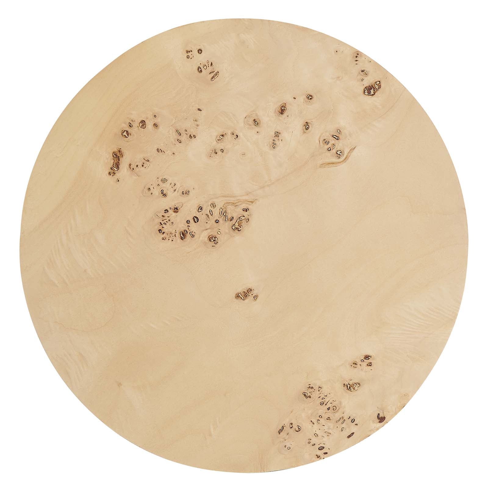 Powell 16" Round Burl Wood Side Table