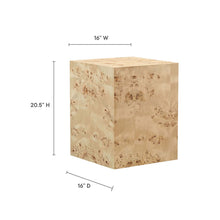 Load image into Gallery viewer, Powell 16&quot; Square Burl Wood Side Table