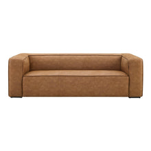 Load image into Gallery viewer, Aurora 90&quot; Brown Leather Sofa