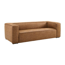 Load image into Gallery viewer, Aurora 90&quot; Brown Leather Sofa