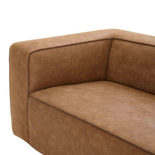 Load image into Gallery viewer, Aurora 90&quot; Brown Leather Sofa