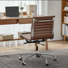Load image into Gallery viewer, Ribbed Back Office Chair Leather Armless