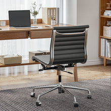 Load image into Gallery viewer, Ribbed Back Office Chair Leather Armless