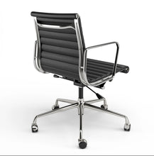 Load image into Gallery viewer, Ribbed Back Office Chair Leather
