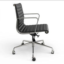 Load image into Gallery viewer, Ribbed Back Office Chair Leather