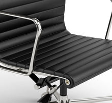 Load image into Gallery viewer, Ribbed Back Office Chair Leather