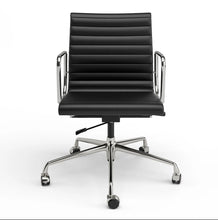 Load image into Gallery viewer, Ribbed Back Office Chair Leather