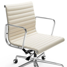 Load image into Gallery viewer, Ribbed Back Office Chair Leather