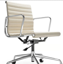 Load image into Gallery viewer, Ribbed Back Office Chair Leather