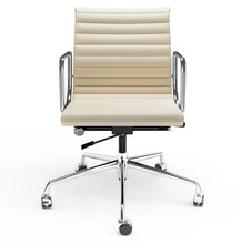Load image into Gallery viewer, Ribbed Back Office Chair Leather