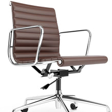 Load image into Gallery viewer, Ribbed Back Office Chair Leather