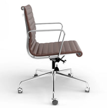 Load image into Gallery viewer, Ribbed Back Office Chair Leather