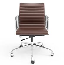 Load image into Gallery viewer, Ribbed Back Office Chair Leather