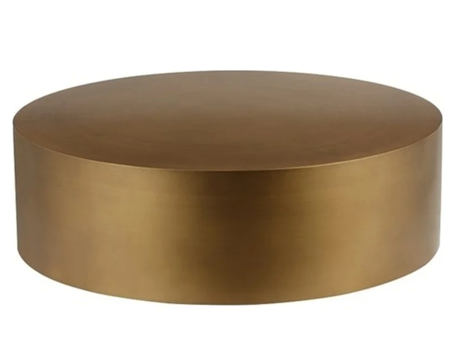Round Brass Coffee Table