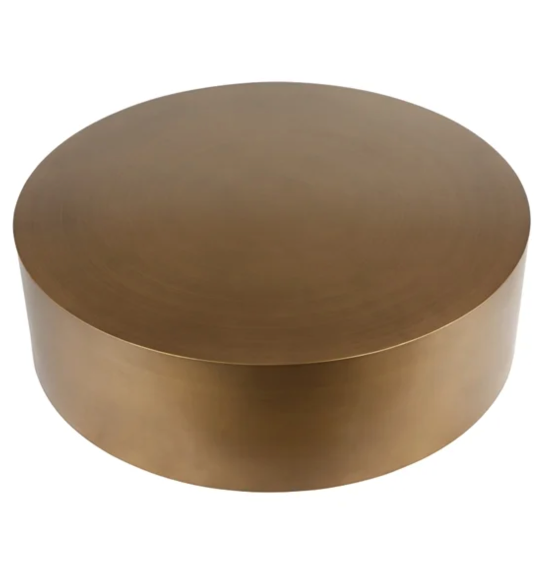 Round Brass Coffee Table
