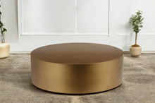 Load image into Gallery viewer, Round Brass Coffee Table