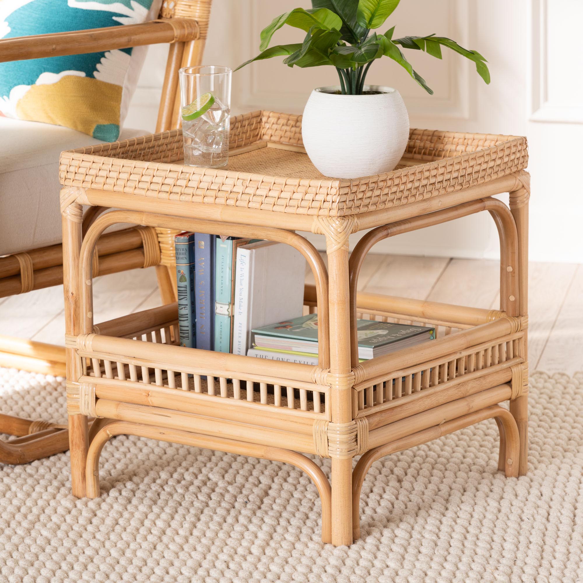 Salinas Rattan Side Table