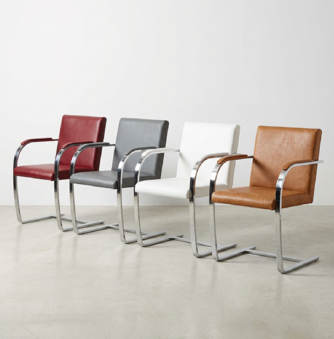 Mies Style Brno Chair Flat Bar