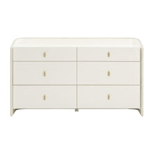 Load image into Gallery viewer, Collins 56&quot; Cream 6-Drawer Dresser