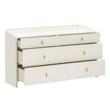 Load image into Gallery viewer, Collins 56&quot; Cream 6-Drawer Dresser