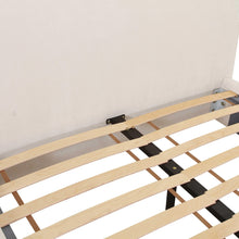 Load image into Gallery viewer, Bara Cream Textured Velvet Bed
