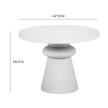 Load image into Gallery viewer, Lupita 42" White Round Dinette Table