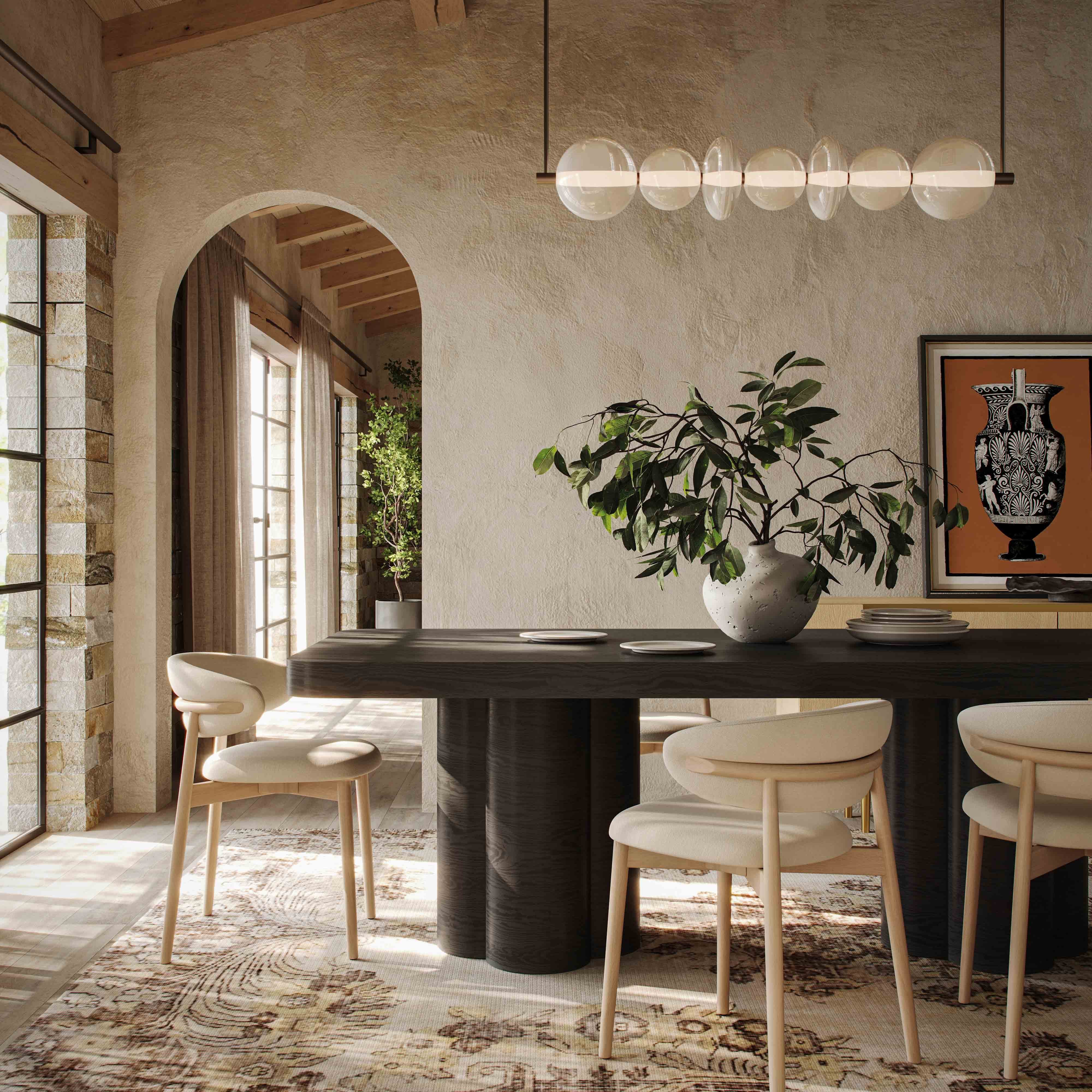 Bambi 90" Ash Rectangular Dining Table
