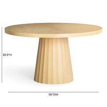 Load image into Gallery viewer, Meri Natural 56&quot; Round Dining Table