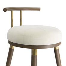 Load image into Gallery viewer, Juniper Cream Velvet Counter Stool