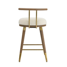 Load image into Gallery viewer, Juniper Cream Velvet Counter Stool