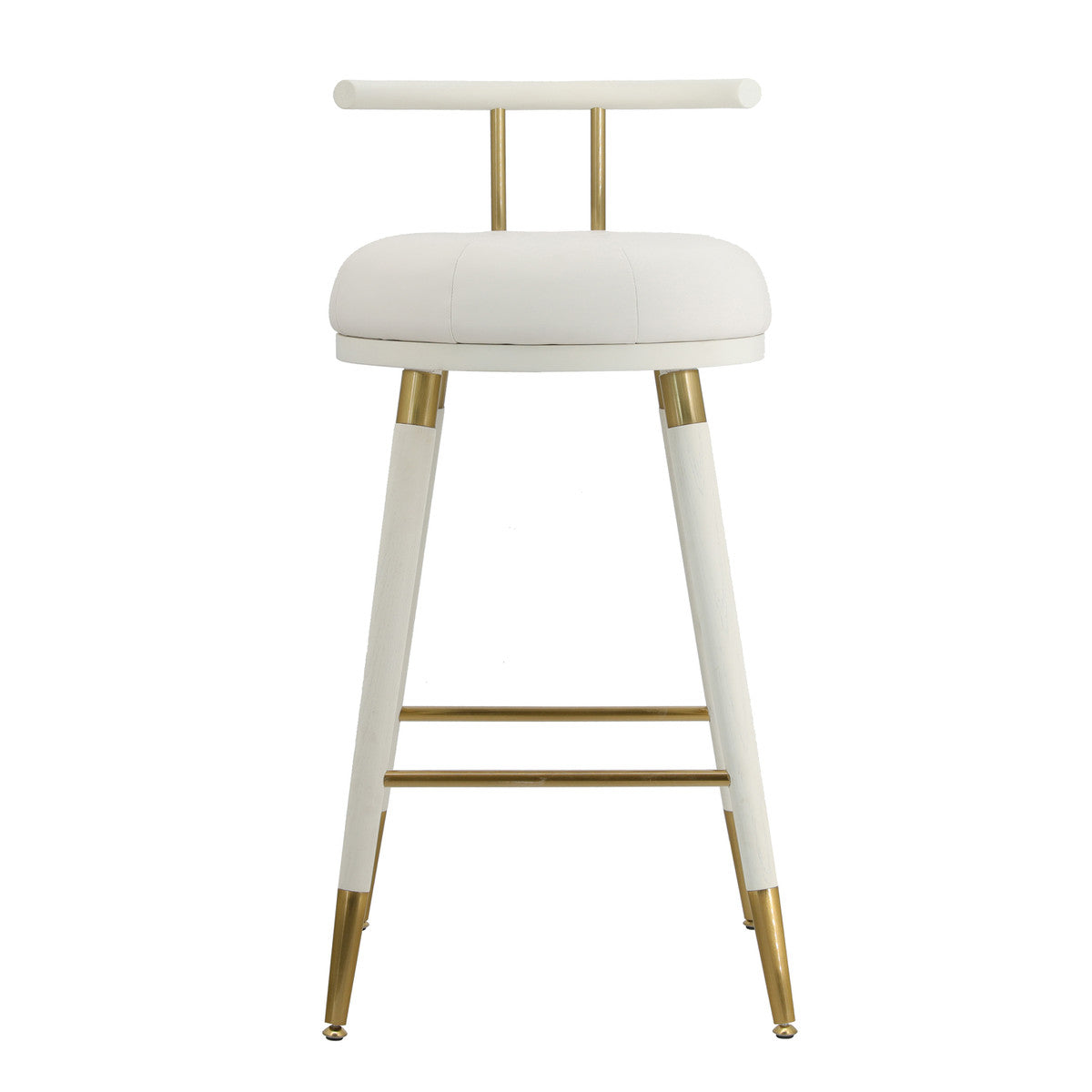 Juniper White Vegan Leather Counter Stool