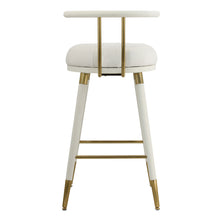 Load image into Gallery viewer, Juniper White Vegan Leather Counter Stool