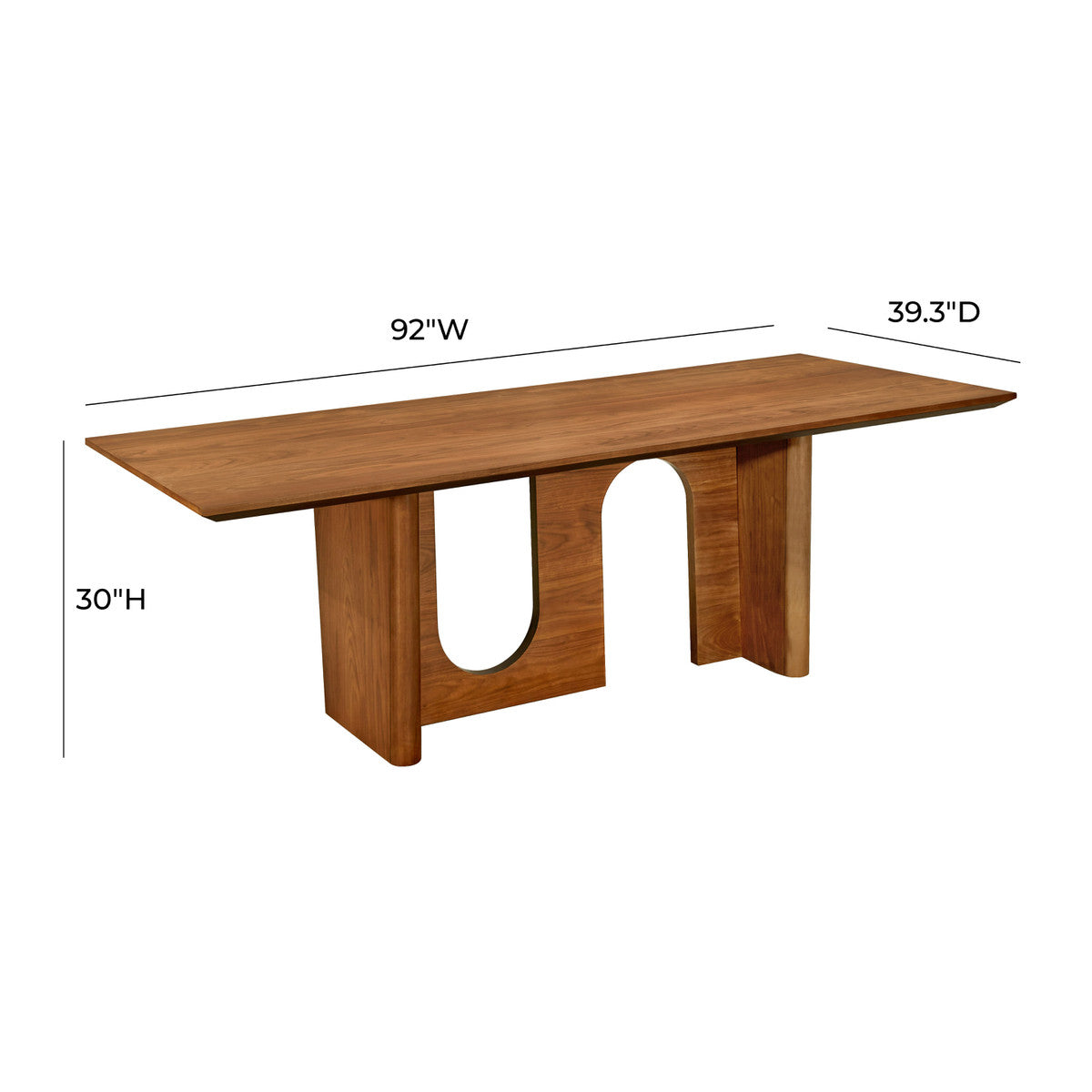 Satra Walnut Rectangular Dining Table