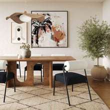 Load image into Gallery viewer, Satra Walnut Rectangular Dining Table